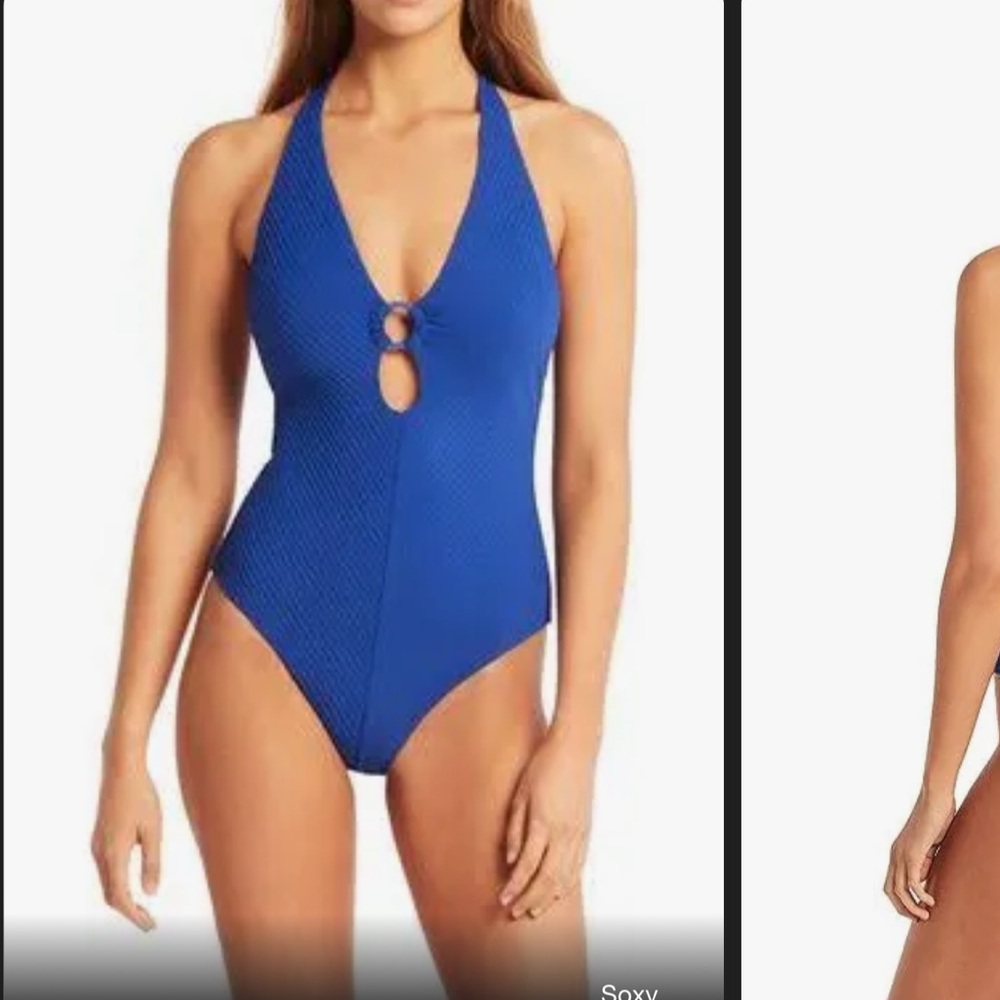Sea Level Swim Australia Keyhole Halter Swimsuit.